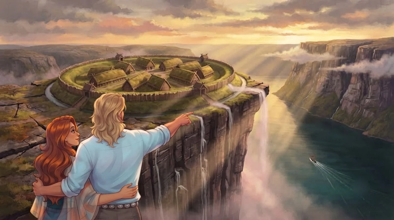 Chapitre 20 du roman Le Hamac et les Colibris, étape du voyage vers le Nord Ultima : forteresse fjordgard.