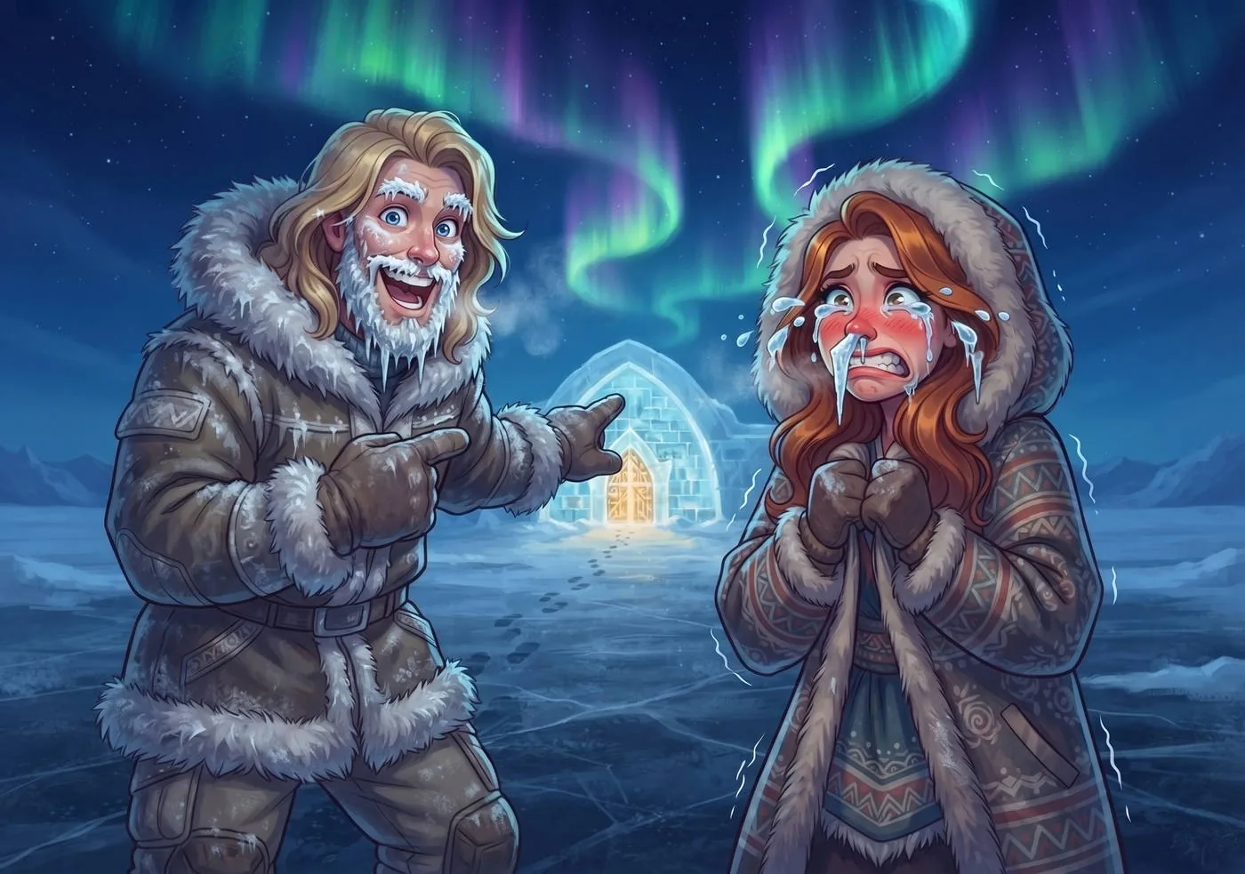 Chapitre 20 du roman Le Hamac et les Colibris, étape du voyage vers le Nord Ultima : hotel glace il pointe.
