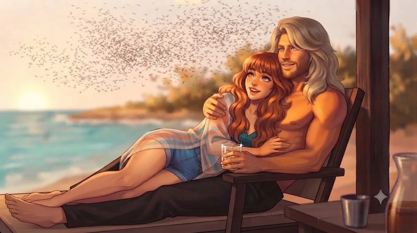Illustration du chapitre 8 du roman Le Hamac et les Colibris : Le voyage en Bas-Valhalla