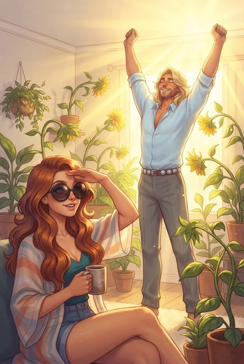 Illustration du chapitre 40 du roman Le Hamac et les Colibris : Le Roi Soleil